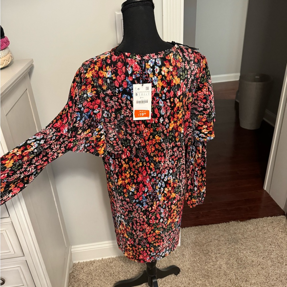 Flowery Zara Shirt Dress